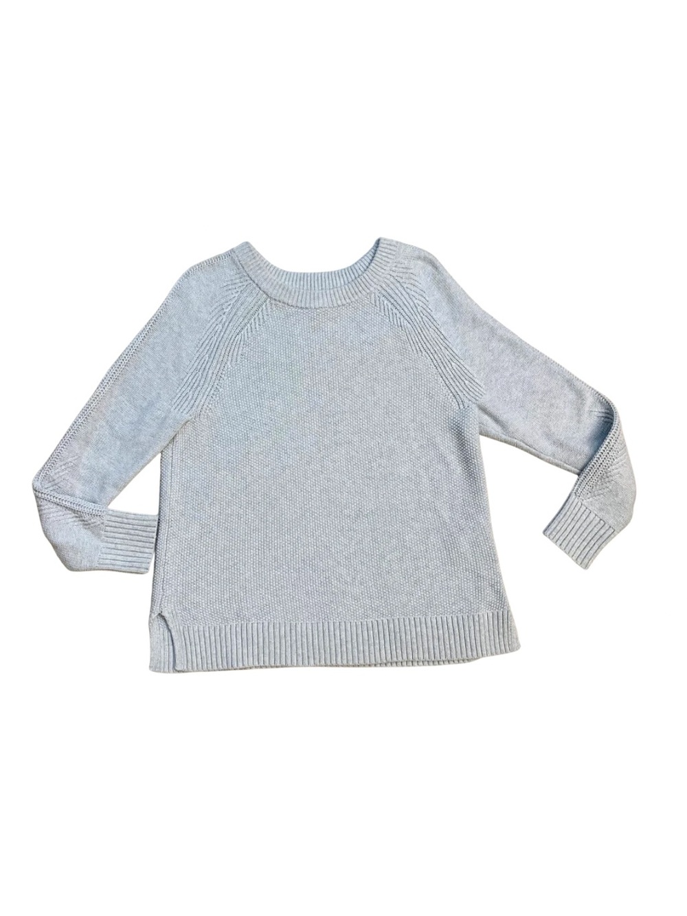 GAP Light Gray Chunky Sweater Cozy Knit Fall Winter Basic Minimal Preppy Capsule